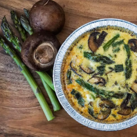 Asparagus, Mushroom & Quinoa Frittata